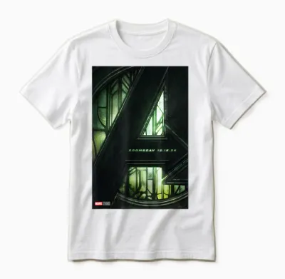 Marvel Avengers: Doomsday Movie Teaser Unisex T-Shirt - White