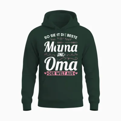 Die Besten Mama Und Oma Der Welt Mama Oma Unisex Hoodie - Forest
