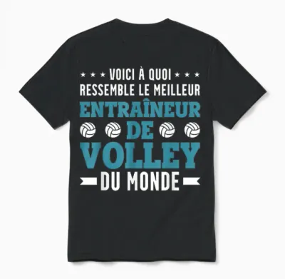The Best Volleyball Coach Funny Volleyball Coach Unisex T-Shirt - Black