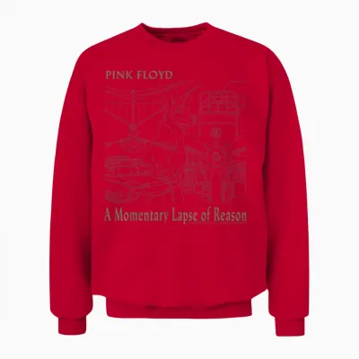 Album Dog Tanks De Pink Floyd a Momentary Lapse of Reason Unisex Sweatshirt - Red
