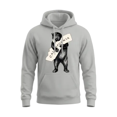 1913 Cali Bear California Unisex Hoodie - Ash