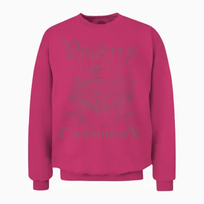 Pirates of the Caribbean Skull Jack Sparrow Manche Longue Unisex Sweatshirt - Heliconia