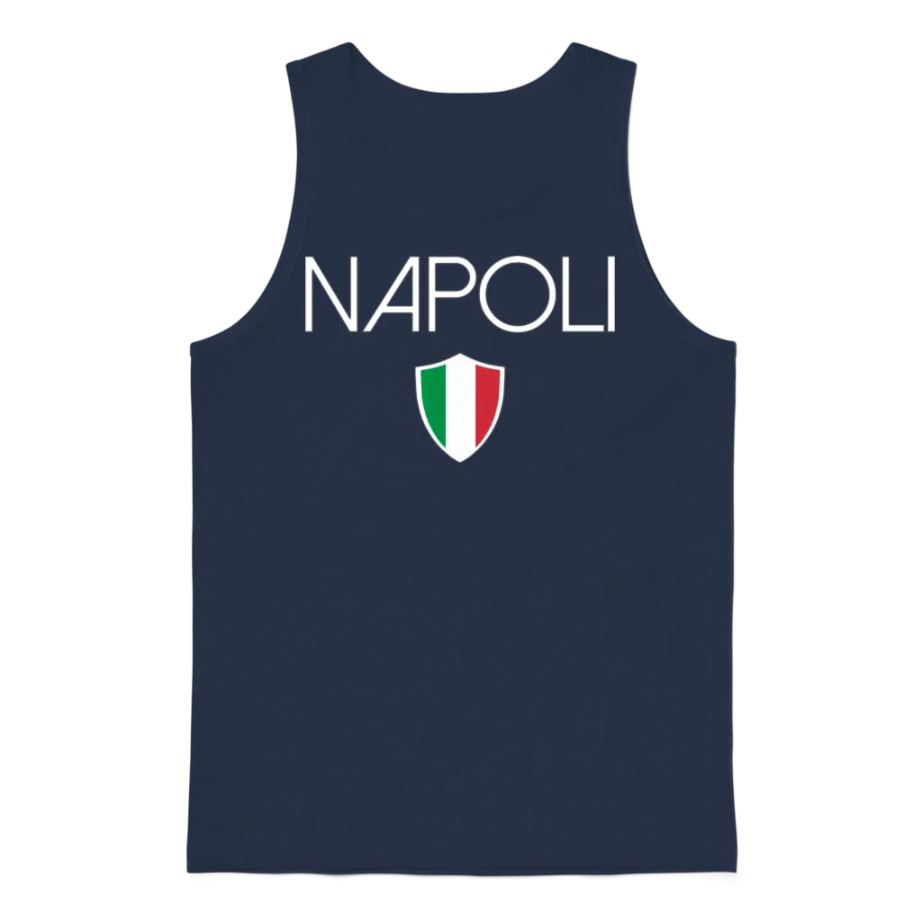 Napoli Jersey Italian Flag Naples Italy Unisex Tank Top - Navy