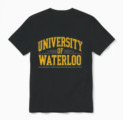 University of Waterloo Unisex T-Shirt - Black