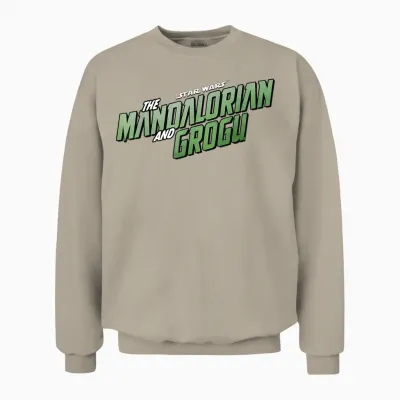 Star Wars the Mandalorian and Grogu Official Movie Logo Unisex Sweatshirt - Sand