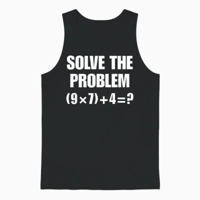 Funny 67 Meme Pemdas Elementary Math Teacher Brainrot Joke Unisex Tank Top - Black