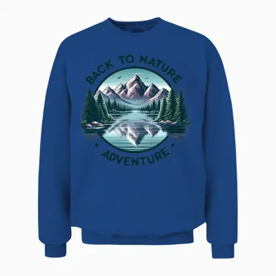 Back to Nature Adventure Unisex Sweatshirt - Royal