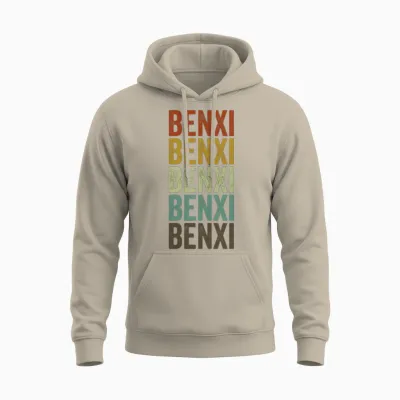 Benxi China Retro Vintage Unisex Hoodie - Sand