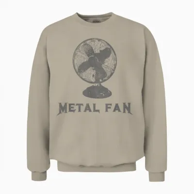 Metal Fan Funny Heavy Metal Music T-Shirt Small Unisex Sweatshirt - Sand