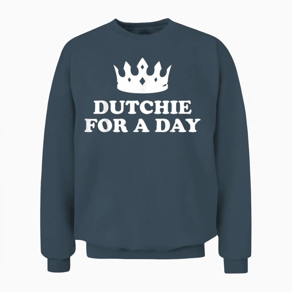 Niederländischer Königstag Koningsdag Lustig Holland Unisex Sweatshirt in Dark Heather