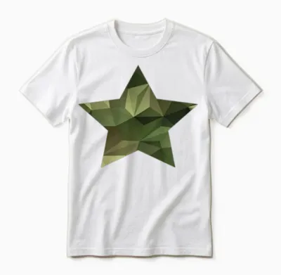 Camouflage Star Unisex T-Shirt - White