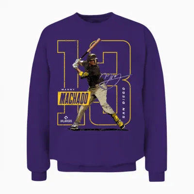 Manny Machado | San Diego Baseball Mlb Players | Mlbmac4055 Unisex Sweatshirt - Purple