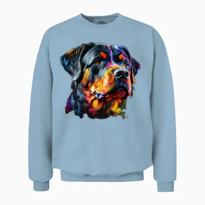 Dog Chien Unisex Sweatshirt - Light Blue