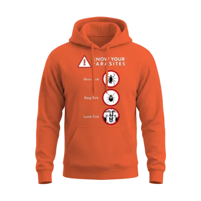 Anti-Trump Shirt Different Kinds of Tick Unisex Hoodie - Orange