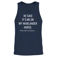 Horses My Warlander Horse Quote Lover Unisex Tank Top - Navy – 2