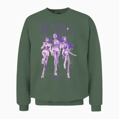 Kpop Demon Hunters Huntrix World Tour Unisex Sweatshirt - Military Green