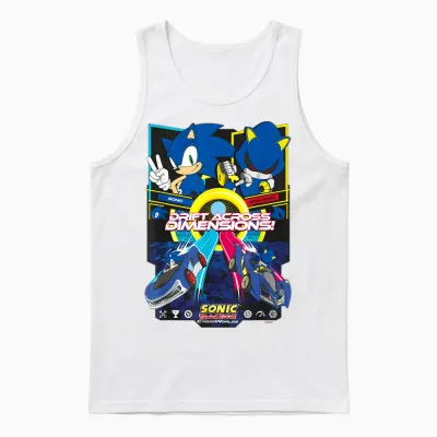 Sonic the Hedgehog: Crossworlds Unisex Tank Top - White