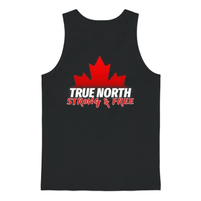 True North Strong & Free Unisex Tank Top - Black