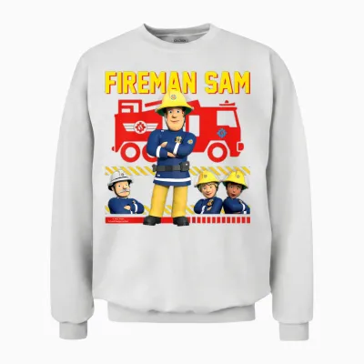 Children's T-Shirt Fireman Sam - Allzeit Bereit Unisex Sweatshirt - White