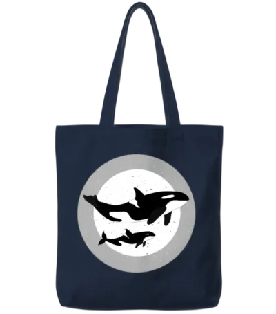 Orcas Tote Bags - Navy