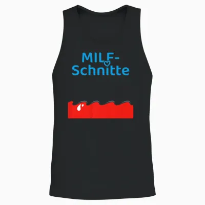Lustiges Milf-Schnitte T-Shirt Malle Party Urlaub Unisex Tank Top - Black