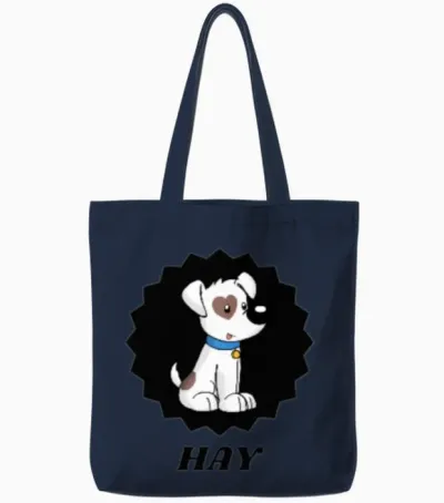 Hay Tote Bags - Navy