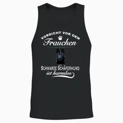 Deutscher Schäferhund - Schwarzer Schäferhund Unisex Tank Top - Black