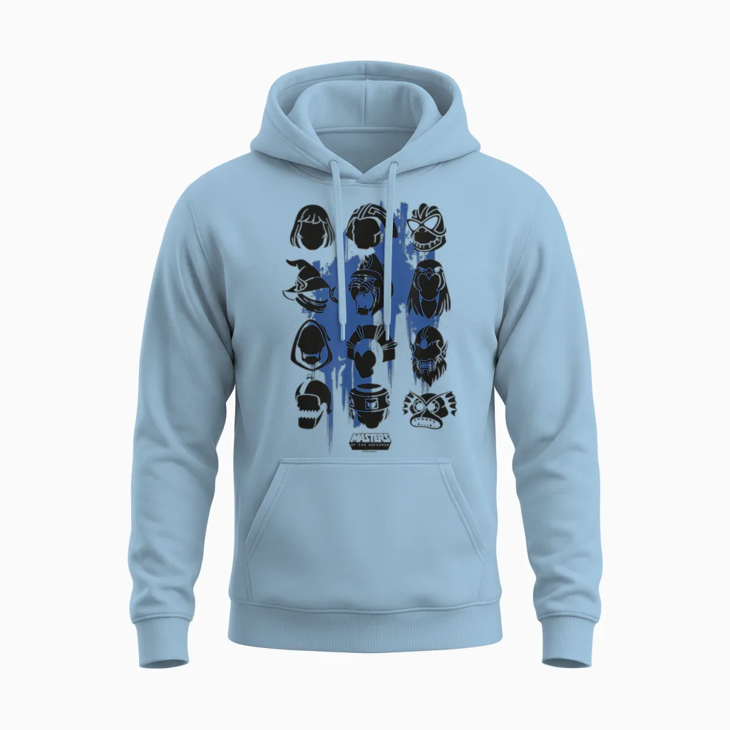 Masters of the Universe Silhouetten Unisex Hoodie in Light Blue
