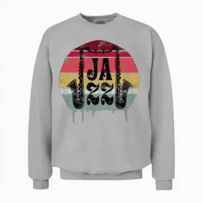 Jazz Retro Unisex Sweatshirt - Ash