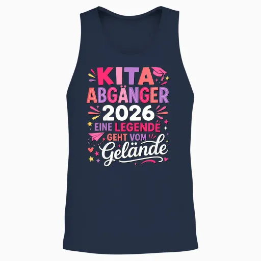 Kita Abgängerin 2026 Legende Geht Vom Gelände Unisex Tank Top - Navy