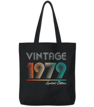 Vintage 1979 Limited Edition Tote Bags - Black