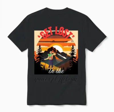 Sundown Hiking Unisex T-Shirt - Black