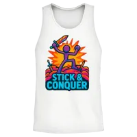 Heroic Stickman Gaming Unisex Tank Top - White – 2