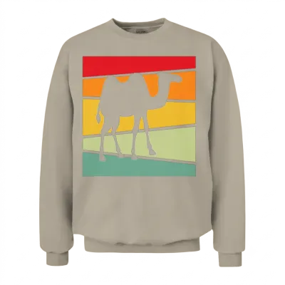 Camel Retro Unisex Sweatshirt - Sand