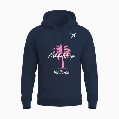 Mallorca Mädelstrip Party Urlaub Outfit Palme Mallorca Unisex Hoodie - Navy