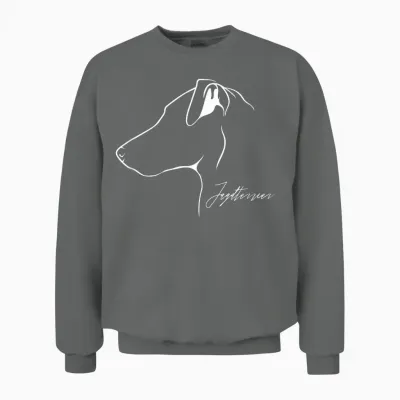 Deutscher Jagdterrier Profil Hunderasse Hund Hunde Jagdhunde Unisex Sweatshirt - Graphite Heather