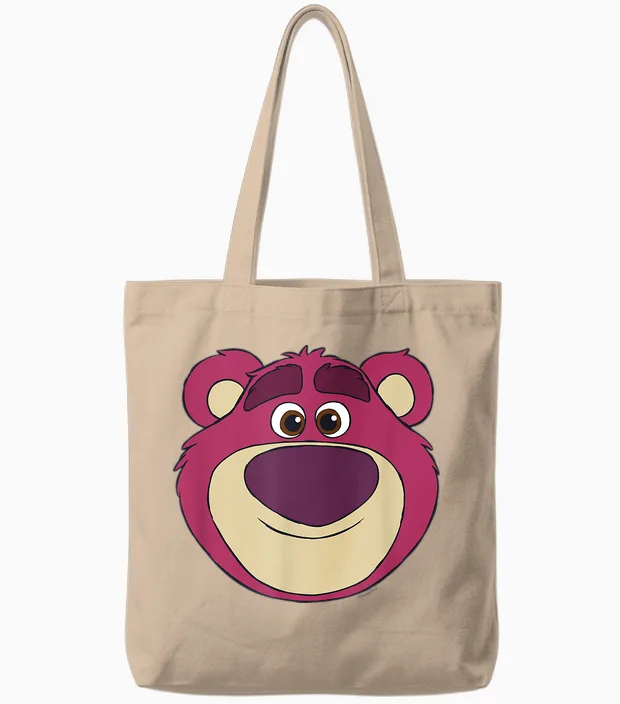 Disney and Pixar's Toy Story Lotso Bear Big Face Costume Tote Bags in Natural
