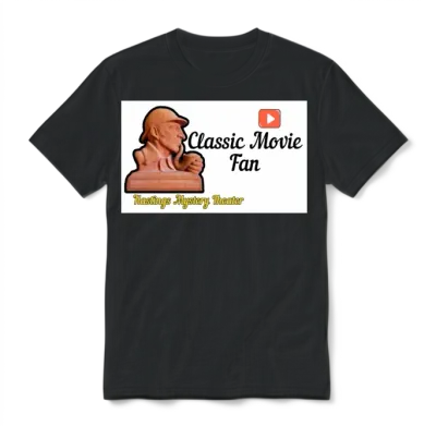 Classic Movie Fan Sherlock Hastings Mystery Unisex T-Shirt - Black