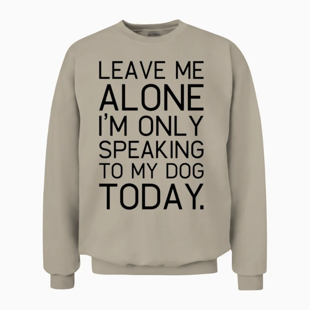 Only My Dog Understands. - Lovers Unisex Sweatshirt in Sand