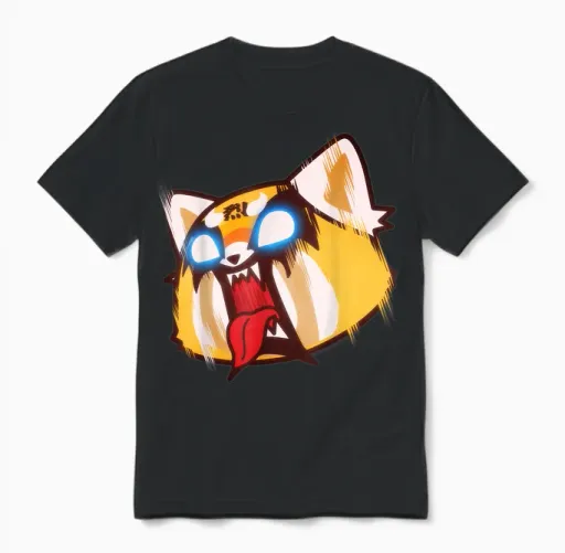 Aggretsuko Screaming Rage Unisex T-Shirt in Black