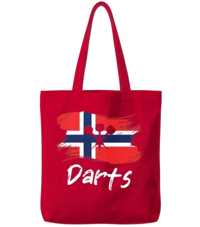 Darts Norway Flag Dart Throwing Country Tote Bags - Red