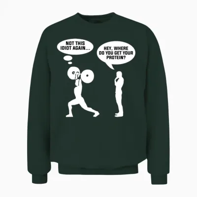 Funny Vegan Workout Unisex Sweatshirt - Forest