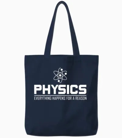 Physics Tote Bags - Navy