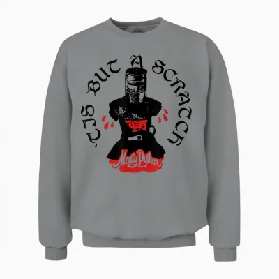Monty Python Scratch Tis Ist Nur Ein Kratzer Heiliger Grail Unisex Sweatshirt - Sport Grey