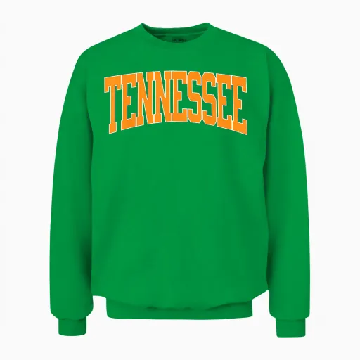 Tennessee Tn City Vintage Unisex Sweatshirt in Irish Green