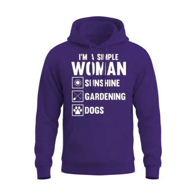 Gardening Gardener Gardening Dog Unisex Hoodie - Purple