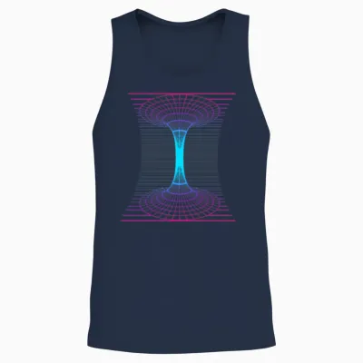 Time Travel Lover Quantum Physics Unisex Tank Top - Navy