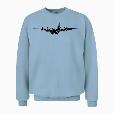 C-130 Hercules Unisex Sweatshirt - Light Blue