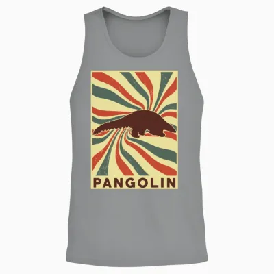 Pangolin Retro Vintage Unisex Tank Top - Sport Grey