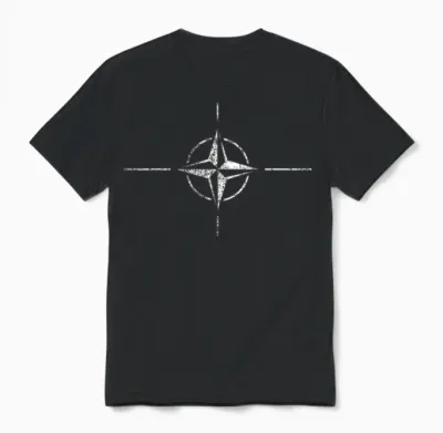 Nato Flagge Trend Vintage Design Unisex T-Shirt - Black